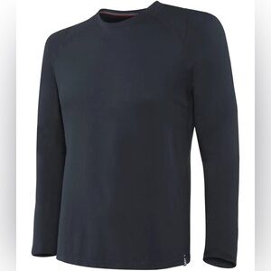 NWOT Saxx Viewfinder Wool Blend Base Layer Long Sleeve Thermal Shirt Large Black